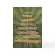 Country Christmas Tree Christmas Card card
