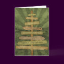Country Christmas Tree Christmas Card