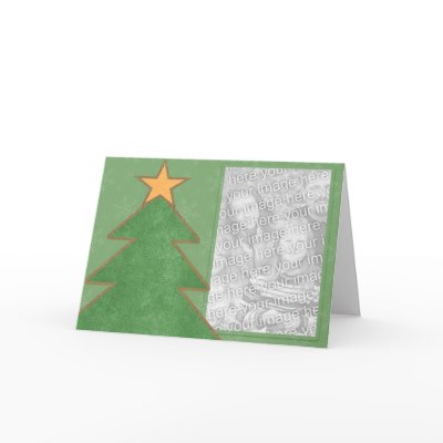 Country Christmas Tree Holiday Photo Cards by mariannegilliand