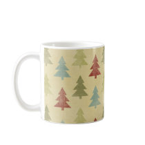 Country Christmas Trees Holiday Mugs