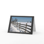 Country Church and Fence Christmas cards