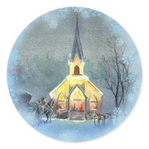 COUNTRY CHURCH by SHARON SHARPE stickers by sharonsharpe COUNTRY CHURCH by SHARON SHARPE stickers
