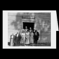 Country Church Circa 1950 cards