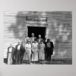 Country Church circa 1950 Posters