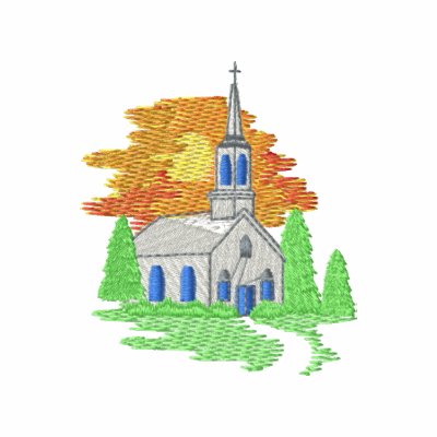 Country Church Embroidered Hoody Country Church Embroidered Hoody