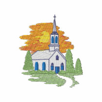 Country Church embroidered shirts by ZazzleEmbroidery Country Church embroidered shirts