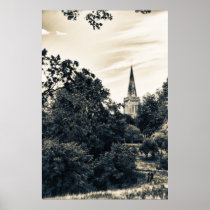 Country Church (vintage style) posters