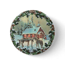 COUNTRY CHURCH & WREATH by SHARON SHARPE buttons by sharonsharpe COUNTRY CHURCH & WREATH by SHARON SHARPE buttons