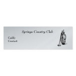 Country Club Caddy Card Business Cards