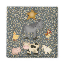 Country Collection Farm Animals Fridge Magnet