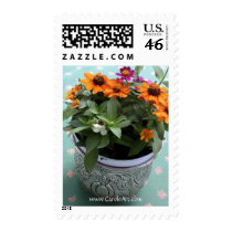 "Country Coneflowers" postage by CaroleArt "Country Coneflowers" postage