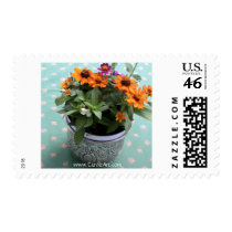 "Country Coneflowers" postage by CaroleArt "Country Coneflowers" postage