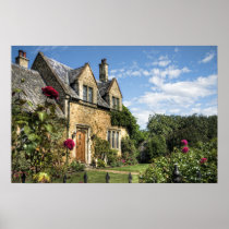 Country Cottage HDR art poster print posters