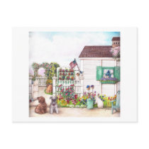 COUNTRY COTTAGE PETS POSTCARD