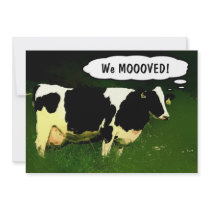 Country Cow Housewarming Party Invites
