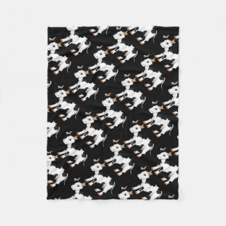 cow print fuzzy blanket