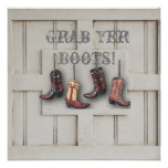 Country Cowboy Boots Western Wedding Invitation