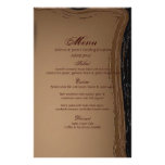Country Cowboy Boots Western Wedding Menu Custom Stationery