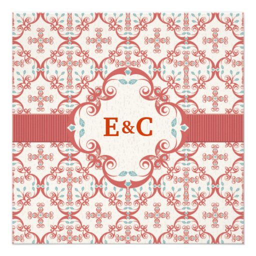 Country Cross Wedding Invitation