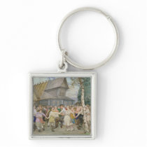 Country Dance, 1917-22 Key Chain