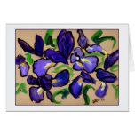 Country Dance Iris Painting Greeting Card cards
