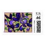 Country Dance Iris Painting Stamp stamps