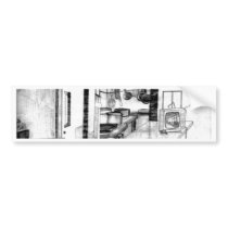 "Country Diner"  CricketDiane Art Bumper Sticker