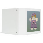Country Doll ~ Purple 3 Ring Binder