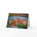 Country Eggs Thank You Card card