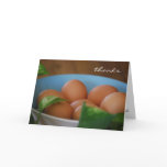 Country Eggs Thank You Card