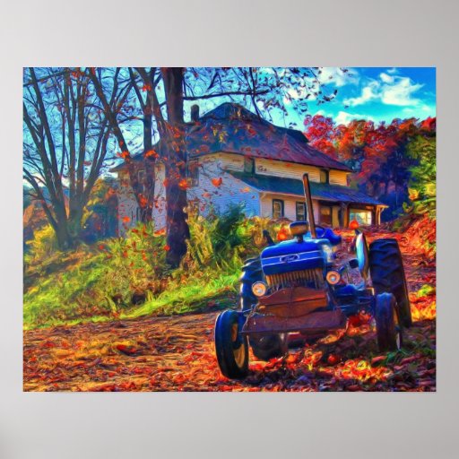 Country Farm Art Poster
