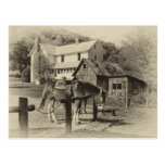 Country Farm Scene Post Card