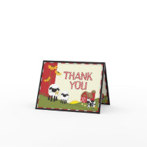Country Farmer Thank You Card