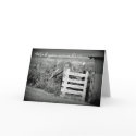 Country Fence Greeting Card card