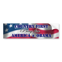 Country First Bumper Sticker