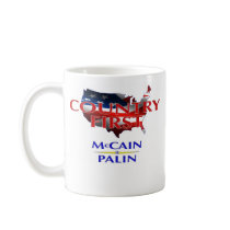 Country First - McCain Palin 2008 Coffee Mug by marcacci Country First - McCain Palin 2008 Coffee Mug