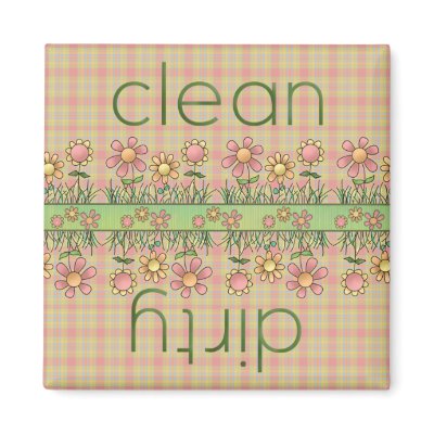 Country Flowers Dishwasher Magnet by CSCountry