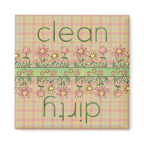 Country Flowers Dishwasher Magnet