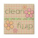 Country Flowers Dishwasher Magnet