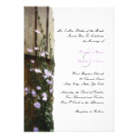 Country Flowers Wedding Invitation
