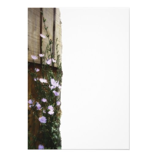Country Flowers Wedding Invitation