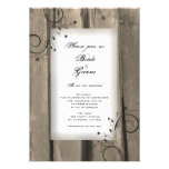 Country Flowers Wedding Invitation