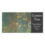 Country Garden with Sunflowers Photo Card