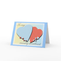 Country Gingham Card--Valentine's Day