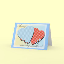 Country Gingham Card--Valentine's Day