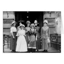 Country Girls Take New York, 1910 Card