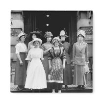 Country Girls Take New York, 1910 Fridge Magnet