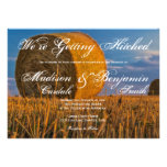 Country Hay Bale Rural Wedding Invitations