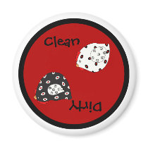Country Hen Clean Dirty Dishwasher Magnet