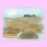 Country hillside print